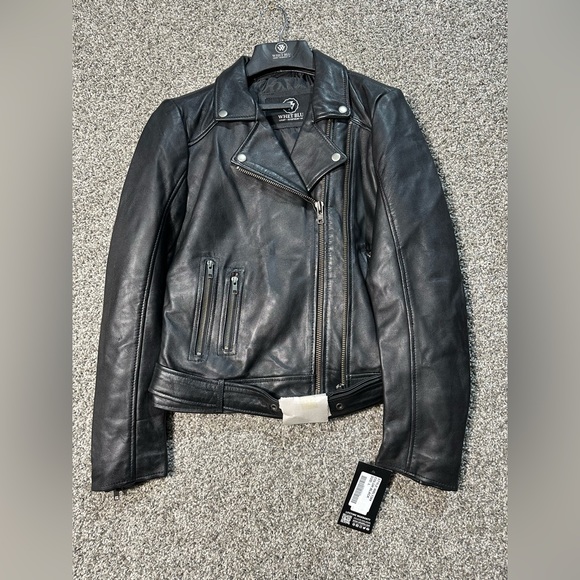 NWT Whet Blu Chloe Leather Jacket Size Large - Picture 5 of 8